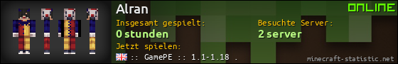 Benutzerleisten 560x90 für Alran