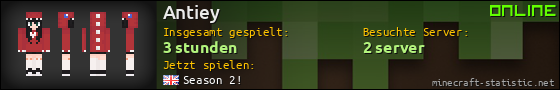 Benutzerleisten 560x90 für Antiey