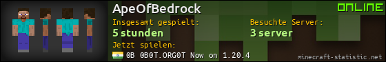 Benutzerleisten 560x90 für ApeOfBedrock