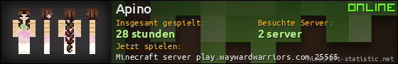 Benutzerleisten 560x90 für Apino
