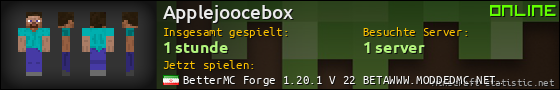 Benutzerleisten 560x90 für Applejoocebox