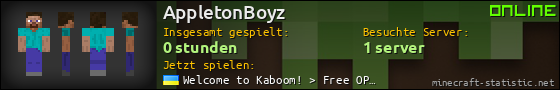 Benutzerleisten 560x90 für AppletonBoyz