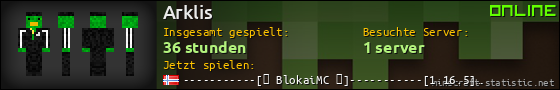 Benutzerleisten 560x90 für Arklis