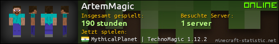 Benutzerleisten 560x90 für ArtemMagic