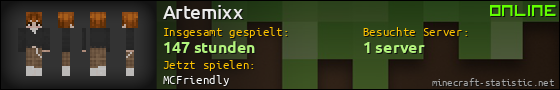 Benutzerleisten 560x90 für Artemixx