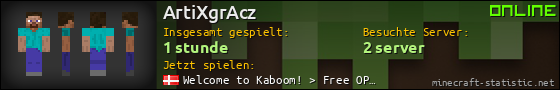 Benutzerleisten 560x90 für ArtiXgrAcz