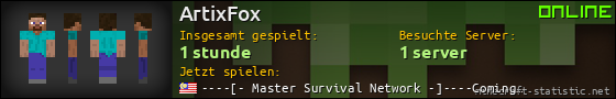 Benutzerleisten 560x90 für ArtixFox