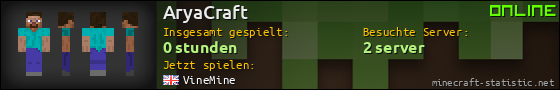 Benutzerleisten 560x90 für AryaCraft