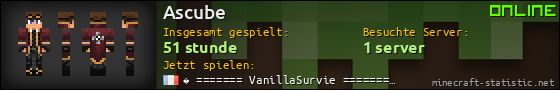 Benutzerleisten 560x90 für Ascube