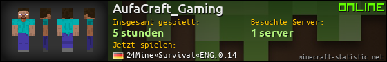 Benutzerleisten 560x90 für AufaCraft_Gaming