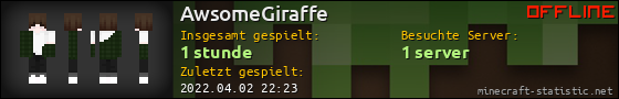 Benutzerleisten 560x90 für AwsomeGiraffe