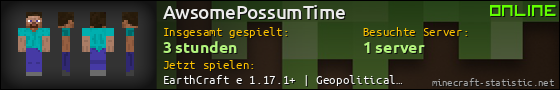 Benutzerleisten 560x90 für AwsomePossumTime