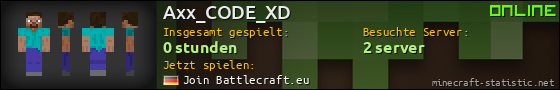 Benutzerleisten 560x90 für Axx_CODE_XD