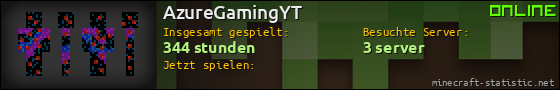 Benutzerleisten 560x90 für AzureGamingYT