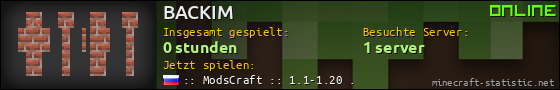 Benutzerleisten 560x90 für BACKIM