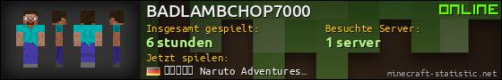 Benutzerleisten 560x90 für BADLAMBCHOP7000