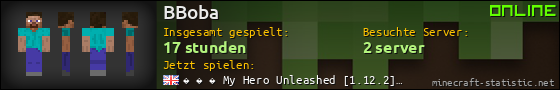 Benutzerleisten 560x90 für BBoba