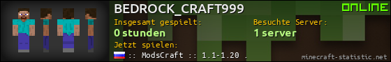 Benutzerleisten 560x90 für BEDROCK_CRAFT999