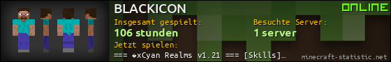 Benutzerleisten 560x90 für BLACKICON