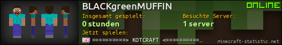 Benutzerleisten 560x90 für BLACKgreenMUFFIN