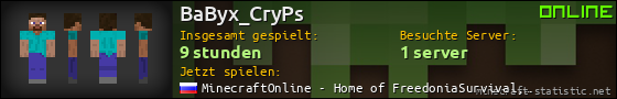 Benutzerleisten 560x90 für BaByx_CryPs