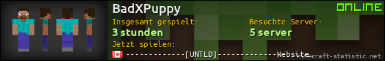 Benutzerleisten 560x90 für BadXPuppy