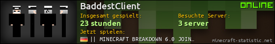 Benutzerleisten 560x90 für BaddestClient