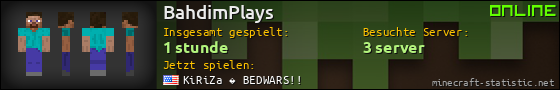 Benutzerleisten 560x90 für BahdimPlays