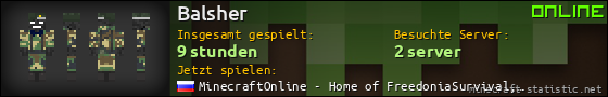 Benutzerleisten 560x90 für Balsher