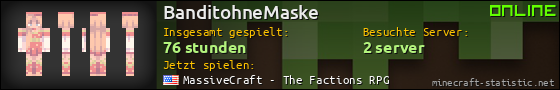 Benutzerleisten 560x90 für BanditohneMaske