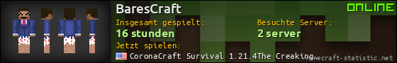 Benutzerleisten 560x90 für BaresCraft