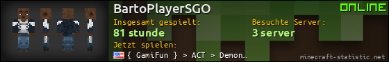 Benutzerleisten 560x90 für BartoPlayerSGO