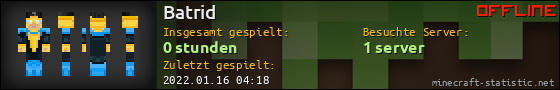 Benutzerleisten 560x90 für Batrid