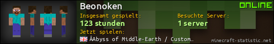 Benutzerleisten 560x90 für Beonoken