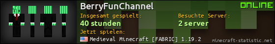 Benutzerleisten 560x90 für BerryFunChannel