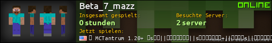 Benutzerleisten 560x90 für Beta_7_mazz