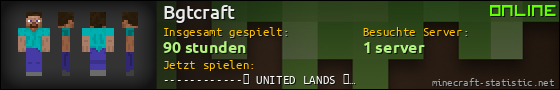 Benutzerleisten 560x90 für Bgtcraft