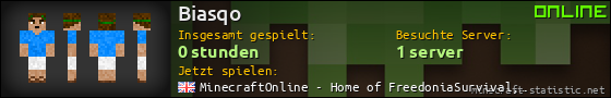 Benutzerleisten 560x90 für Biasqo