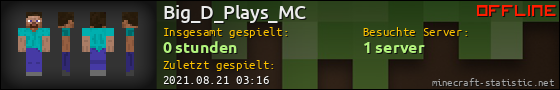 Benutzerleisten 560x90 für Big_D_Plays_MC