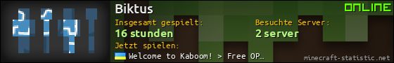 Benutzerleisten 560x90 für Biktus