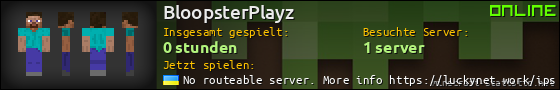 Benutzerleisten 560x90 für BloopsterPlayz