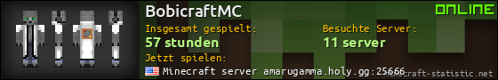 Benutzerleisten 560x90 für BobicraftMC