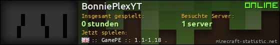 Benutzerleisten 560x90 für BonniePlexYT