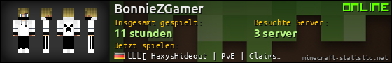 Benutzerleisten 560x90 für BonnieZGamer