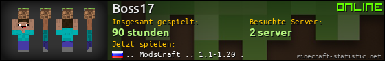 Benutzerleisten 560x90 für Boss17