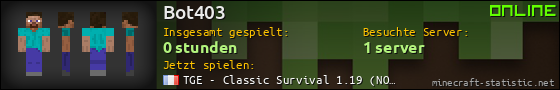 Benutzerleisten 560x90 für Bot403