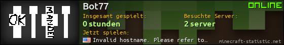 Benutzerleisten 560x90 für Bot77