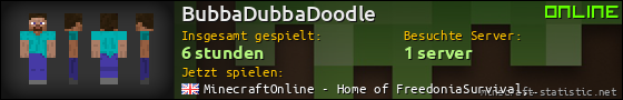 Benutzerleisten 560x90 für BubbaDubbaDoodle