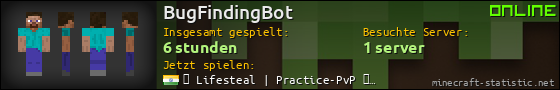 Benutzerleisten 560x90 für BugFindingBot