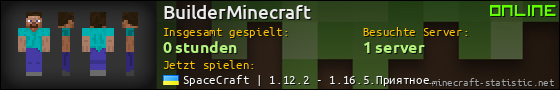 Benutzerleisten 560x90 für BuilderMinecraft